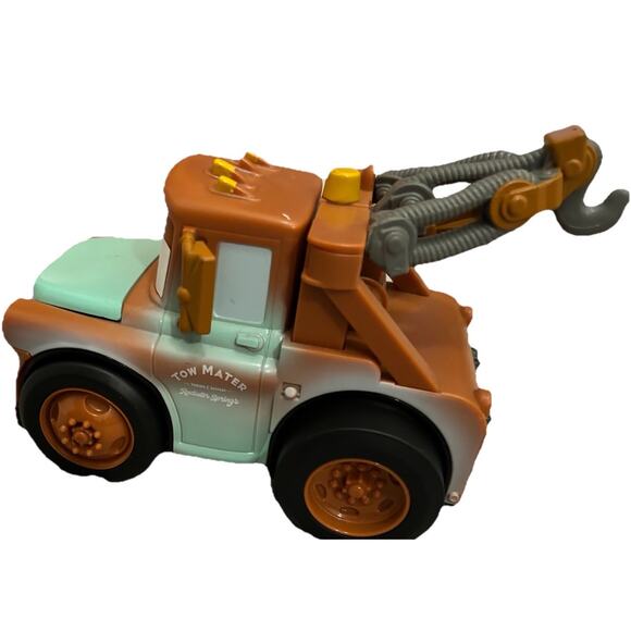 Disney Parks Pixar Cars Push &‎ Go Talking Mater Vehicle Toy Tested - Picture 3 of 9